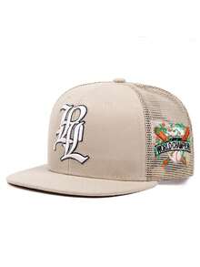 1pc Fashion Creative Flat Edge Hat LPL Embroidered Baseball Hat Street Hip Hop Hat Outdoor Daily Leisure Decorative Hat Adjustable Sunshade Hat Unisex - LPL - View 9
