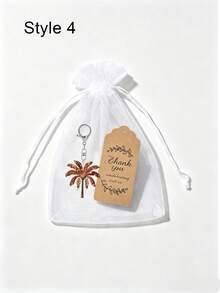 2d Acrylic Coconut Tree Keychain, Keychain, Middle Eastern, Arabic Exotic Style Pendant, Bag Hanging Birthday Gift, Ramadan, National Day - Multicolor - View 17