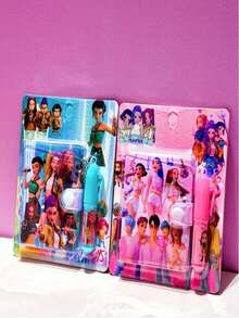 Hasbro 2pcs/1set Kpop DemonHuntes Set Alat Tulis Musim Kembali ke Sekolah, Buku Catatan Kartun yang Sangat Menarik, Perencana Portabel, Hadiah untuk Pecinta Alat Tulis, Praktis dan Bergaya - Berbagai gaya - View 5