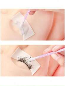 50pcs Crystal Eyelash Cleaning Brushes Disposable Eyebrow Brushes Eyelash Removal Tool Lip Brush Makeup Brush Tool - Pink - View 2