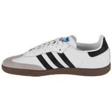 Adidas أديداس سامبا OG B75806 للجنسين، حذاء رياضي أبيض - أبيض - مشاهدة 2