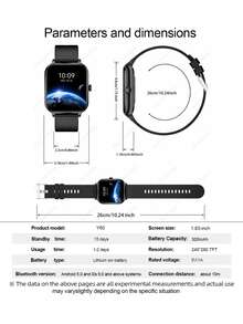 AQMWWG Smartwatch Unisex Terbaru 2026 dengan Layar Sentuh Definisi Tinggi, Mendukung Panggilan, Kontrol Musik, Berbagai Mode Olahraga, Kontrol Kamera Jarak Jauh, dan Pelacakan Kebugaran, Hadiah Ideal untuk Ulang Tahun dan Hari Raya - View 6