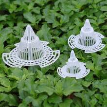 18pcs Flower Pot Bottom Filter, Durable Plastic Cone-Shaped Root Protection Cover, Cage Structure, Prevents Rot And Enhances Drainage, Suitable For Indoor And Outdoor Flower Pots, Indoor Gardening Accessories - Cone-shaped Pot Saucer - View 7