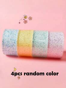 1/4pcs Glitter Transparent Nano Double-Sided Tape, Reusable, Strong Adhesion, Suitable For Home, Office And Classroom [Nano Tape Size: 0.7mm Thick - 20mm Wide - 1m Long] - Multicolor - View 8