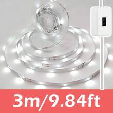 Acosh Neon شريط إضاءة LED USB مع مستشعر حركة اليد، إضاءة LED تحت الخزانة، شرائط إضاءة LED للمطبخ والخزانة والرف والمنضدة وغرفة النوم، أضواء مستشعر الحركة للخزانة - الضوء الابيض - مشاهدة 12