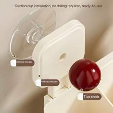 1pc Small No‑Drill Self‑Adhesive Kitchen Cutlery Organizer With Divided Compartments, Wall Or Countertop Plastic Holder For Chopsticks Spoons Forks, Space‑Saving For Sink And Small Spaces, Great For Daily Use And Christmas Kitchen Arrangement - Multicolor - View 11