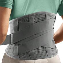 1 Pc Breathable Mesh Lumbar Support Belt, Adjustable Double Pull Back Brace, Unisex Waist Protector For Fitness Workout & Daily Use - Black - View 3