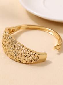 Moroccan Women Fashion Bangle, Bridal Jewelry For Wedding Evening Party, Middle Eastern Women Festival Outfit Accessory, Gift For Ladies - Gold - View 5