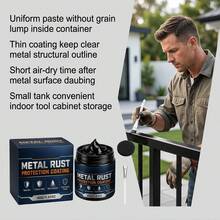 Metal Rust-Proof Protective Coating, Home Metal Railing Rust Stain Cleaner, Water-Based Formula, Waterproof And Moisture-Proof - Liquid - View 8