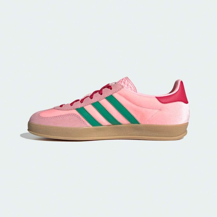 Adidas Wmns Gazelle Indoor 'Glow Pink Court Green JI2713 - Pink - View 1