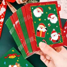 4 Christmas Mini Pocket Notebooks Shipped In Random Colors, Featuring Santa Claus, Snowman, And Reindeer Designs, Perfect For Holiday Parties And As Decorative Writing Notebooks Or Gifts. - A - View 7