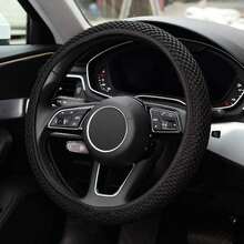 Elastic Stretch Steering Wheel Cover, Warm In Winter, Cool In Summer, Universal Microfiber Breathable Ice Silk, Non-Slip, Odorless, Easy To Carry - Steering Wheel Cover - View 3