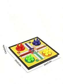 1pc LUDO Classic Dice Game, Suitable For 2-4 Players Travel, Interactive Board Game, Perfect For Family Christmas, Halloween Game Night - View 9