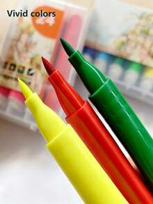 Soft Tip Watercolor Pens 18/24/36 Colors Smooth Vibrant Colors Suitable For Children Drawing DIY Greeting Card Writing - Multicolor - View 3