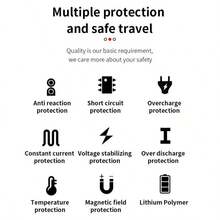 12V Universal Car Emergency Starter, Multifunctional Portable Power Bank With LED Flashlight, Fast Phone Charging, High And Low Temperature Resistance, Suitable For Gasoline Cars With Engine Capacity Under 10L - Grey - View 4