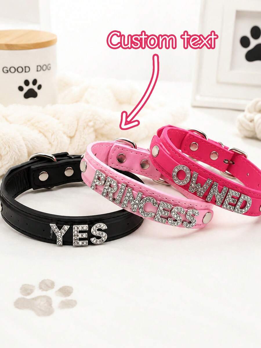 Custom Letter Choker, Personalized PU Leather Statement Couple Neck Collar, Y2K Party Outfit Accessory, Gift For Her, Birthday Gift, Aesthetic Style, Pet Collar, Cyber-Core