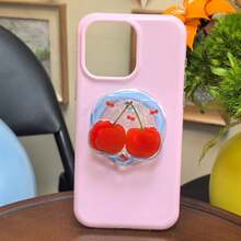 Cute Fruit Magnetic Phone Stand, Autumn New Heart-Shaped Phone Back Support Bracket, Desktop Stand - Multicolor - View 5
