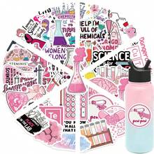50pcs Creative Chemical Reagent Graffiti Stickers Suitable For Decorative Phone Cases, Water Cup, Guitars, Creative Waterproof Decals - 1 Set/50 PCS - View 3