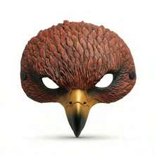 1pc/Set - Eagle Mask Halloween Animal Mask PU Foam Costume Prop Carnival Mask - Multicolor - View 14