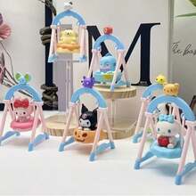 SANRIO Swing Mystery Box Series - Perfect Choice For Family Gatherings, Birthday Parties And Christmas Surprise Gifts | Suitable For Car, Computer Monitor And Home Decor | Cute Cartoon Character Design | Ideal Gift For Friends | PVC Material, Anime Theme Accessories - Multicolor - View 4