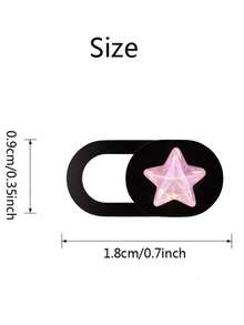 3pcs Pink Star Webcam Slide Cover, Phone Privacy Sticker - Suitable For Laptops, Desktops, Computers, Smartphones, Protect Your Privacy And Security, Strong Adhesive Self-Adhesive Privacy Sticker, Phone Accessories, Gift For Friends - Pink Stars - View 9