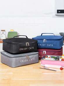 Insulated Lunch Bag, Portable Reusable Thermal Lunch Bag, Waterproof Cooler Bag For Work School Picnic Travel Food Storage Container - View 1