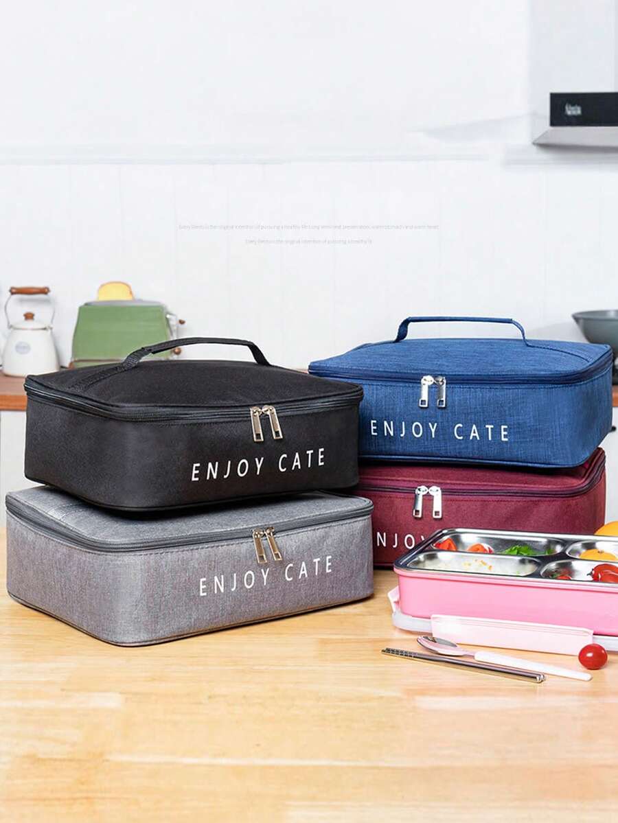 Insulated Lunch Bag, Portable Reusable Thermal Lunch Bag, Waterproof Cooler Bag For Work School Picnic Travel Food Storage Container - View 1
