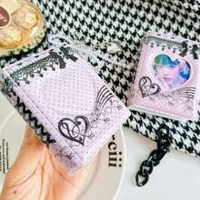 1pc Musical Note & Bow Integrated Card Holder, 3‑Inch K‑Pop Photocard Display & Storage Album For K‑Pop Fans - A - View 2