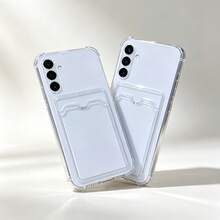 حافظة هاتف شفافة مع حامل بطاقة متوافقة مع سلسلة Redmi، متوافقة مع Redmi Note 12S/Note 13 Pro 4G/Note 10 Pro/ 14C 4G/13C/Poco X3/Note 13 4G/Poco X5 Pro 5G/Poco X6 Pro/Poco F6/ A3 وطرازات أخرى، حافظة هاتف حامل بطاقة قطعة واحدة فائقة النحافة غير ضخمة، متعددة الاستخدامات لجميع الفصول للاستخدام الخارجي والكاجوال واليومي، حافظة هاتف حامل بطاقة، حافظة حامل بطاقة قطعة واحدة - شفاف - مشاهدة 1