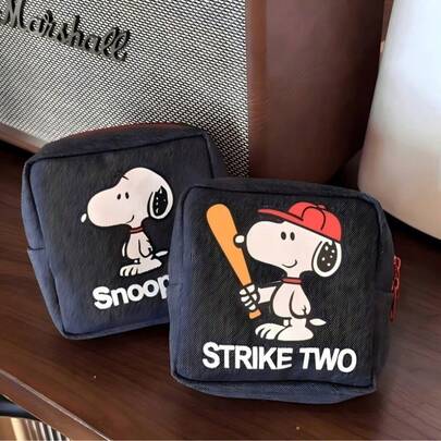 1 Buah Tas Penyimpanan Snoopy, Sempurna untuk Kosmetik, Alat Tulis, Perjalanan, Kembali ke Sekolah, Ulang Tahun, Halloween, Natal, Tahun Baru, Hadiah yang Sempurna