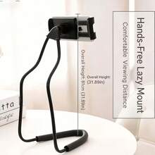 1PC Creative Bedside Neck Phone Holder, Universal Smartphone Stand, Multi-Function Neck Phone Holder, 360° Adjustable Height, Let You Hang Your Phone Comfortably And Safely! - Multicolor - View 11