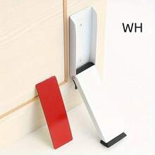 1pc Stainless Steel Folding Door Stopper, Rubber Door Stop, Foot Operated, Movable Door Holder, Windproof Door Stopper, Perfect Gift - Multicolor - View 9