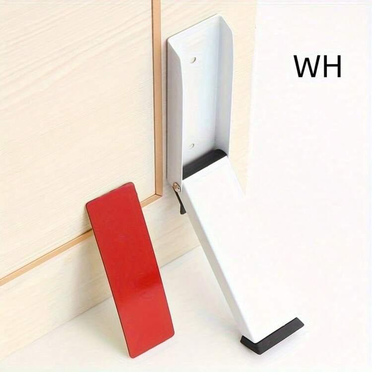 1pc Stainless Steel Folding Door Stopper, Rubber Door Stop, Foot Operated, Movable Door Holder, Windproof Door Stopper, Perfect Gift - Multicolor - View 8