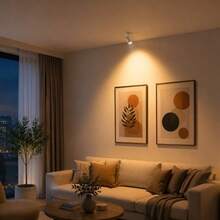 USB Rechargeable Magnetic Wall-Mounted LED Spotlight With 350° Rotation, Three-Color Dimming, Motion Sensor, And No-Drill Installation. Suitable For Bedrooms, Living Rooms, Picture Hanging, Plants, Artwork, Hallways, And As A Halloween/Christmas - Multi-color - View 12