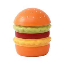 Tempat Tusuk Gigi dan Kotak Penyimpanan Benang Gigi Berbentuk Hamburger Kreatif - Desain Hamburger Lucu, Cocok untuk Dekorasi Kantor dan Meja - Tempat Tusuk Gigi Dekoratif dengan Motif Hamburger, Desain Ringkas untuk Menyimpan Cotton Bud, Kotak Benang Gigi, Wadah Penyimpanan Higienis - View 9