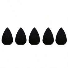 5pcs High Density Multi-Shape Face Painting Sponge Set, Water Drop, Petal, Leaf, Crescent-Shaped And Angled Sponges, Suitable For Adult Body Painting And Makeup Blending, Back To School Supplies - Multicolor - View 12