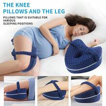 1 buah Bantal Kaki, Bantal Lutut untuk Tidur Miring, Bantal Penyeimbang untuk Tidur Miring, Bantal Kaki untuk Tidur, Bantalan Lutut untuk Tidur - Putih - View 7