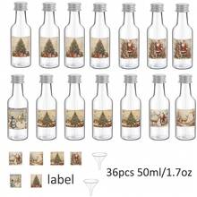 36pcs Reusable Plastic Wine Bottles With Christmas Themed Style, Empty Bottles For Drinks, Leak Proof, Portable, Multi-Purpose Storage, Suitable For Storing Drinks And Beverages, Suitable For Christmas Gatherings, Gift Packaging, And Parties - White - View 15