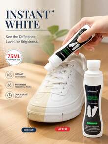 Cairan Pemutih Sol dan Pinggiran Sepatu Ini Cocok Untuk Sepatu Sneakers Putih, Dapat Menghilangkan Noda Oksidasi Kuning Dari Sol dan Bagian Atas Sepatu - Putih - View 1