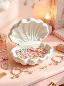 1pc Shell-Shaped Storage Box, Girl's Hair Accessories And Jewelry ...