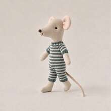 1 buah Jumpsuit Rajut Buatan Tangan Vintage Motif Tikus Kecil untuk Boneka Bayi, Hadiah Liburan - Boneka baju rajut - View 8