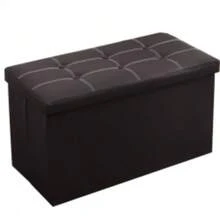 Folding Storage Ottoman Cushion Bench Seat Toy Box 76cm - GB036 - View 6