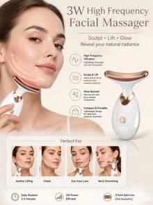 AXH. Anti-Wrinkle Facial Massager Anti-Aging Neck Firming Sculpting Device Multi-Function Facial Sculpting Instrument Skin Tightening Unisex - White - View 1