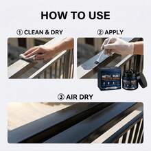 Metal Rust-Proof Protective Coating, Home Metal Railing Rust Stain Cleaner, Water-Based Formula, Waterproof And Moisture-Proof - Liquid - View 9