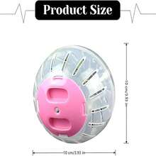 5.7 Inch Transparent Hamster Ball Exercise Wheel, Large Space, Easy To Clean, Cage Accessory, Small Animal Exercise Toy, Suitable For Small And Medium Hamsters - Round - View 7