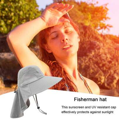 All-Season Unisex Sun Hat, Sun Protection Hat, Hiking Hat, Fishing Hat. Breathable Mesh, Quick Dry. Adjustable Chin Strap. Lightweight And Foldable. The Best Sun Protection Gear For All-Day Outdoor Use.