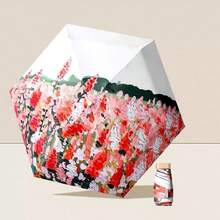 1PC Oil Painting Parasol, 5-Fold 6-Rib Umbrella, Sun Protection, Ultra-Light Small Foldable, Rain And Sun Capsule Umbrella, Advertising Umbrella - Multicolor - View 17