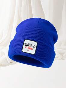 1pc "Flock It I'm Going To Bingo" Funny Slogan Acrylic Knit Beanie With Printed Fabric Label - A - View 5