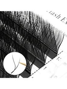 XIUSUZAKI 12 Rows L/LU Curl YY Shape Eyelash Extension Cat Eye False Eyelashes Hand Woven Soft Light Natural Lashes Premade Volume Fan Eyelashes Elongated Winged Individual Lashes Applicable For Daily Life, Parties - View 4