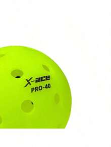 6pcs/12pcs X-ACE PRO 40-Hole 74mm One-Piece Molded Professional Pickleball, Competition Ball - Green - View 8